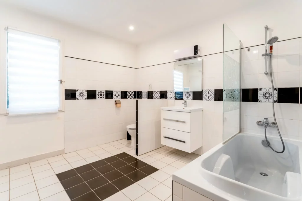 Salle de bain chambre hotes cabannes luberon